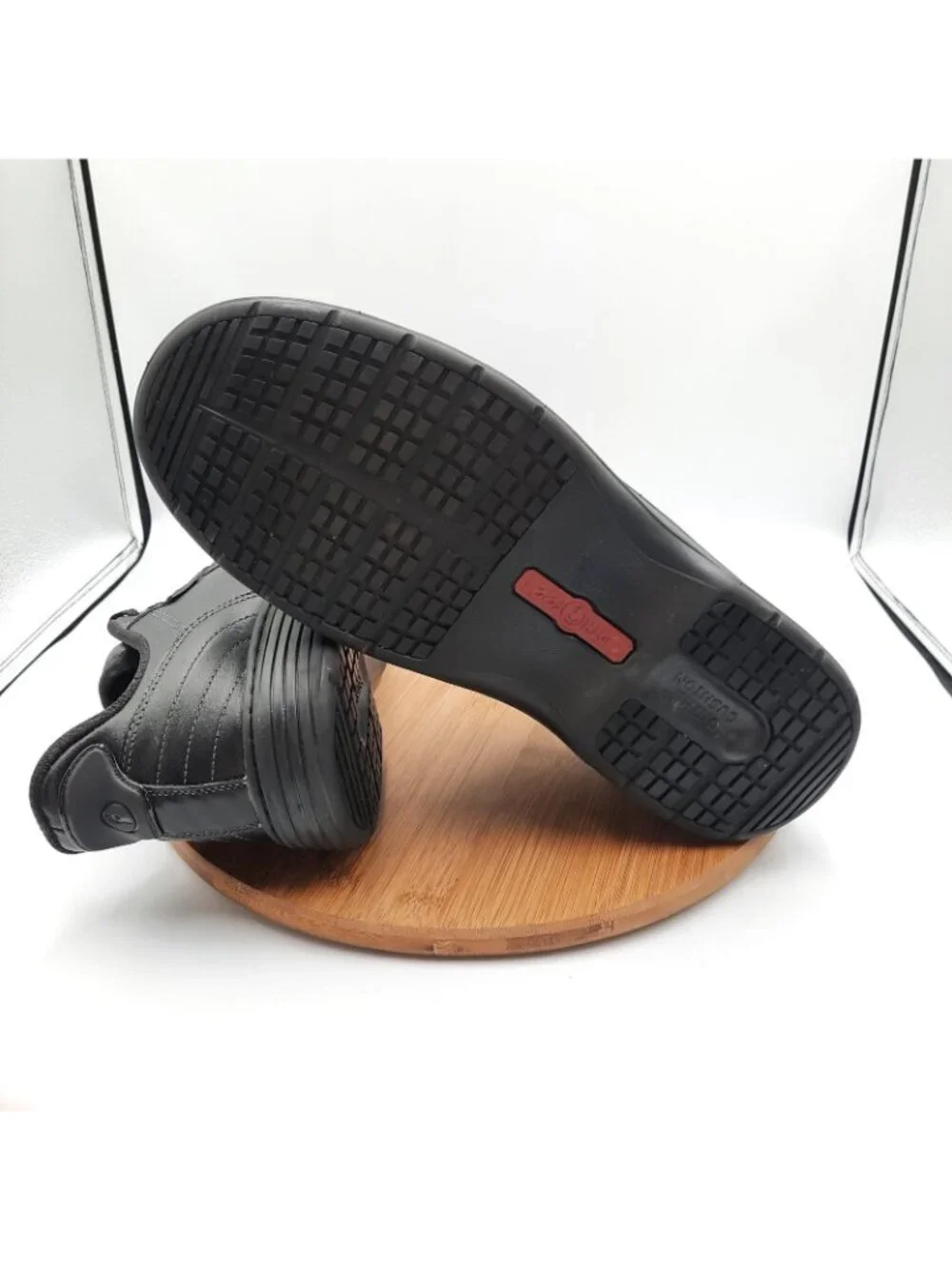 Orthofeet Pierre Mens Size 12 2E Wide Shoes Black Leather Hands Free Sneakers